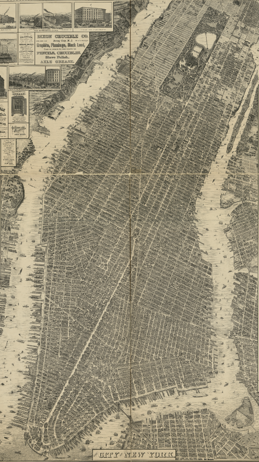 Taylor map, Galt and Hoy, 1879